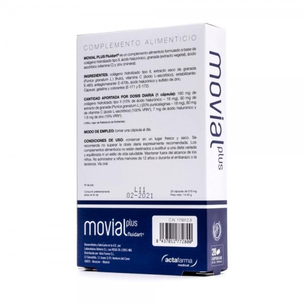 MOVIAL PLUS FLUIDART 28 CAPS