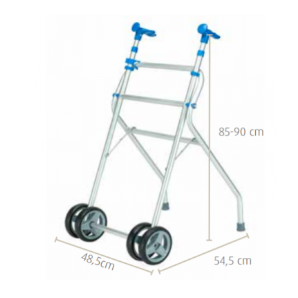 ANDADOR ALUMINIO RUEDAS SUNRISE MOD A137