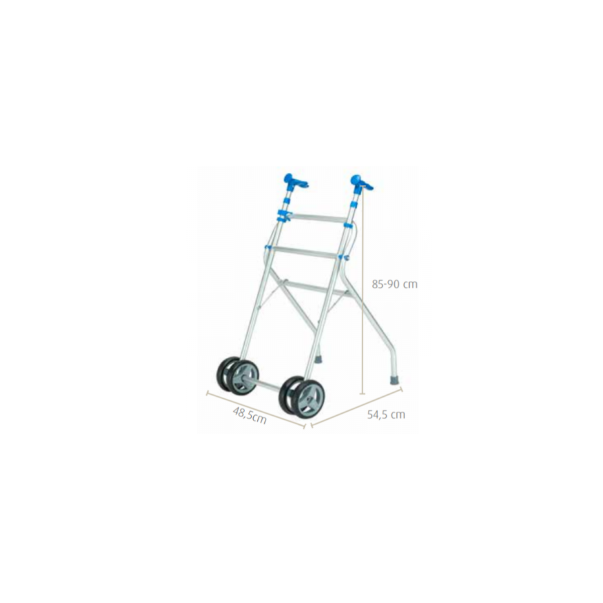 ANDADOR ALUMINIO RUEDAS SUNRISE MOD A137