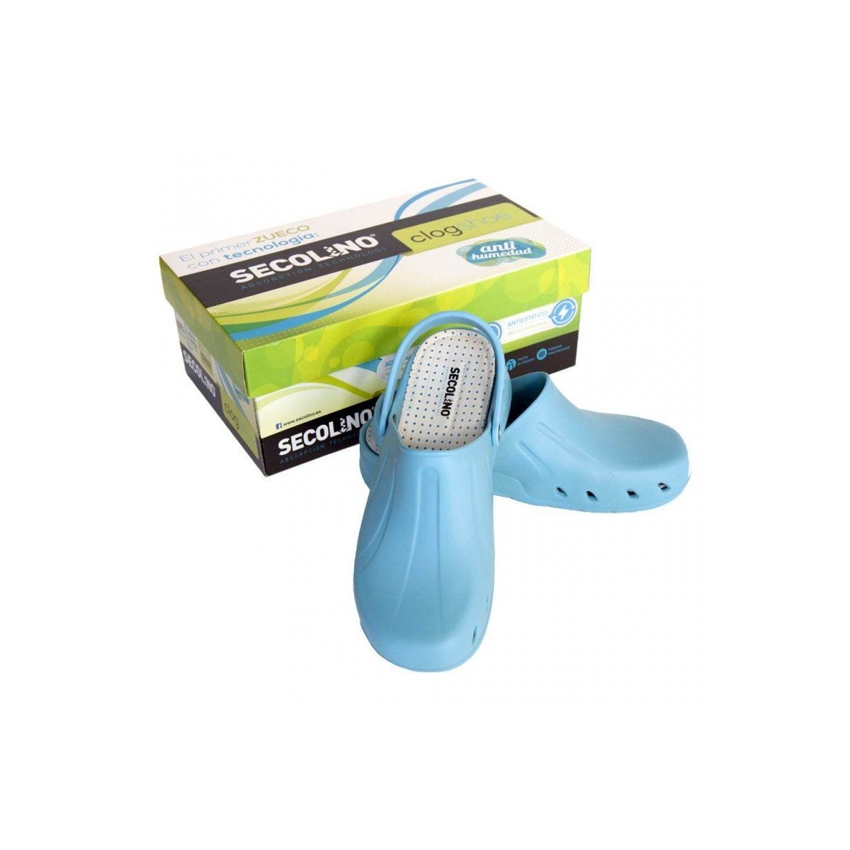 ZUECO SANITARIO SECOLINO AZUL