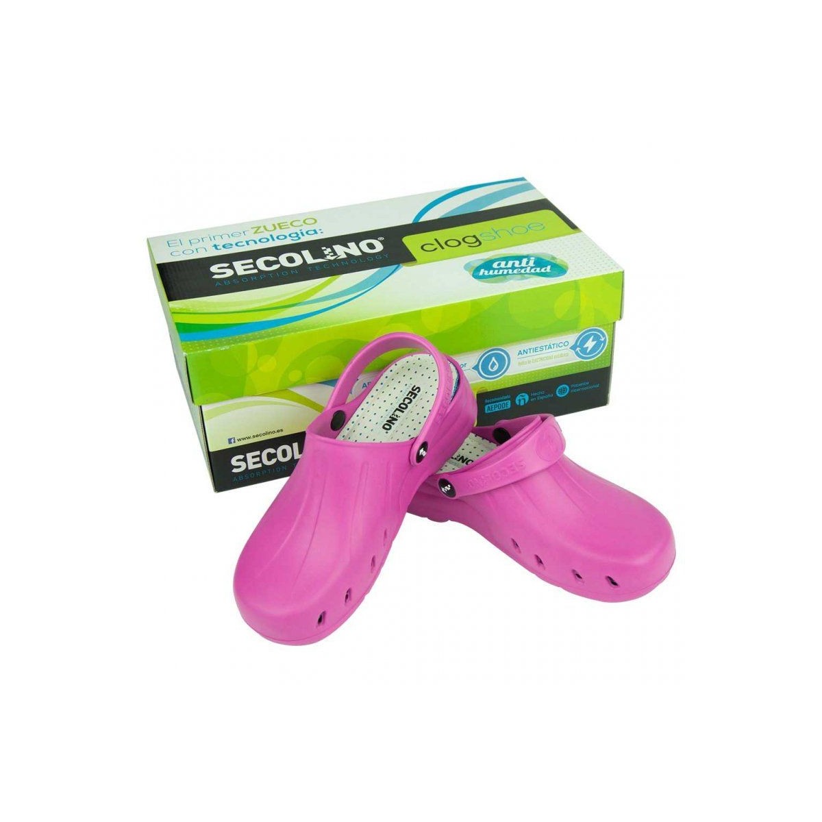 ZUECO SANITARIO SECOLINO FUCSIA