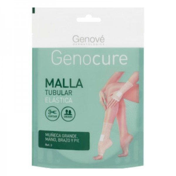 GENOCURE MALLA TUBULAR ELASTICA T3,MUÑECA GDE,MANO,BRAZO...