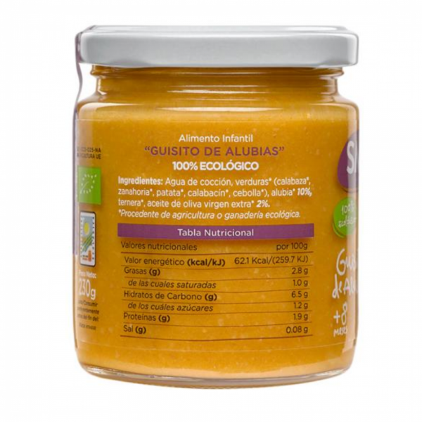 GUISITO DE ALUBIAS 230g ECOLOGICO SMILEAT 2