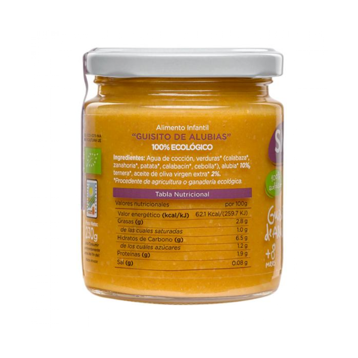 GUISITO DE ALUBIAS 230g ECOLOGICO SMILEAT