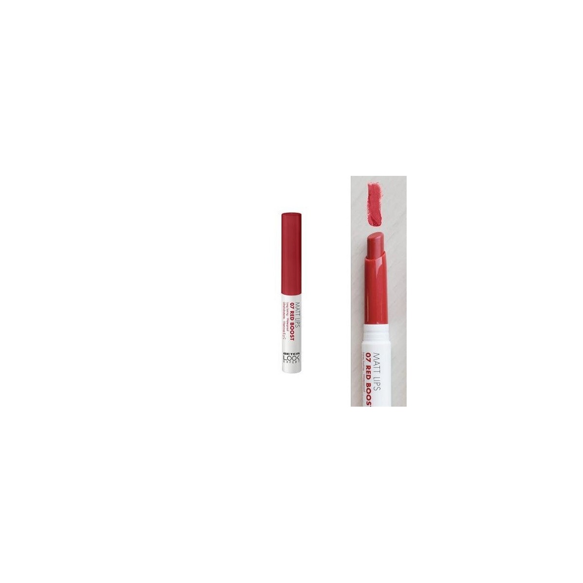 BETER LIPSTICK MATT LIPS COLOR 07 RED BOOST