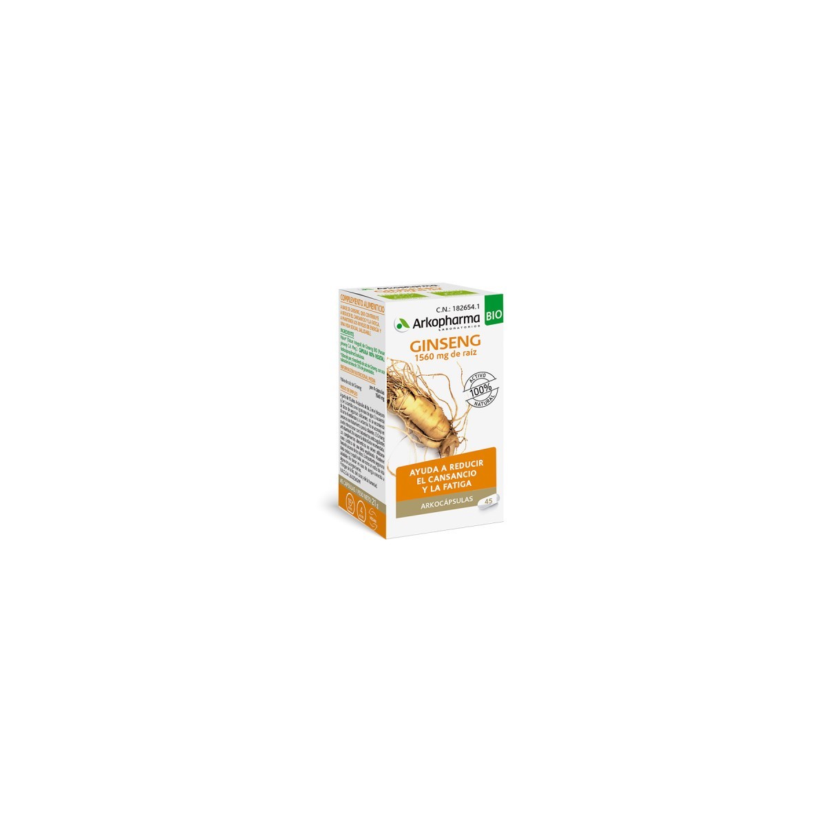 ARKOCÁPSULAS GINSENG BIO 45 Cápsulas