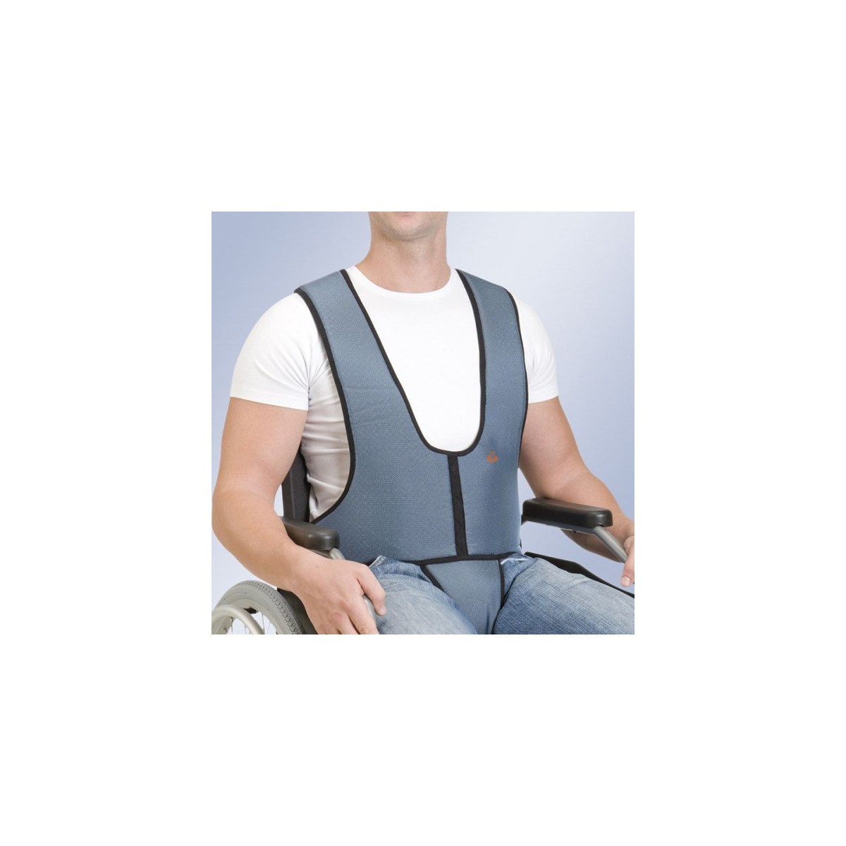 ARNÉS CHALECO CON PIEZA PERINEAL 1002