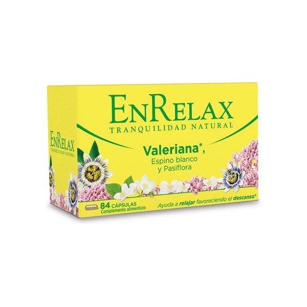 ENRELAX VALERIANA ESPINO BLANCO Y PASIFLORA 84 CÁPSULAS