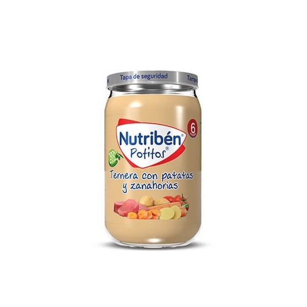 NUTRIBEN TERNERA CON PATATAS Y ZANAHORIAS 1 POTITO 235 G