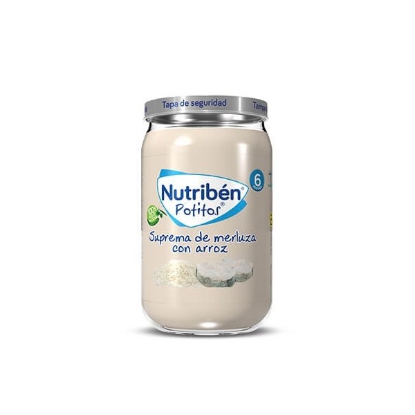 NUTRIBEN SUPREMA DE MERLUZA CON ARROZ 1 POTITO 235 G