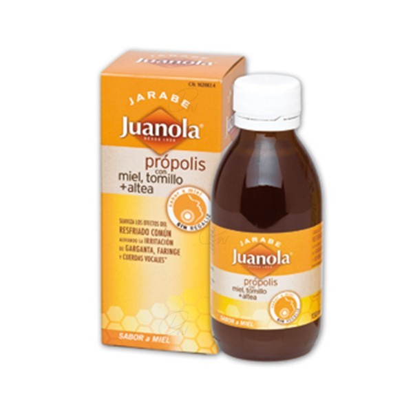 JUANOLA JARABE PROPOLIS CON MIEL TOMILLO Y ALTEA SABOR...