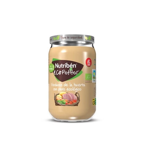 NUTRIBEN ECOPOTITOS VERDURAS DE LA HUERTA CON PAVO...