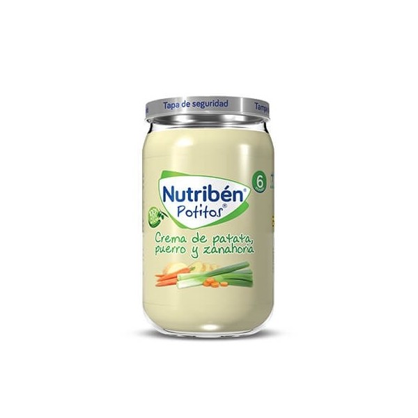NUTRIBEN CREMA DE PATATA PUERRO Y ZANAHORIA 1 POTITO 235 G