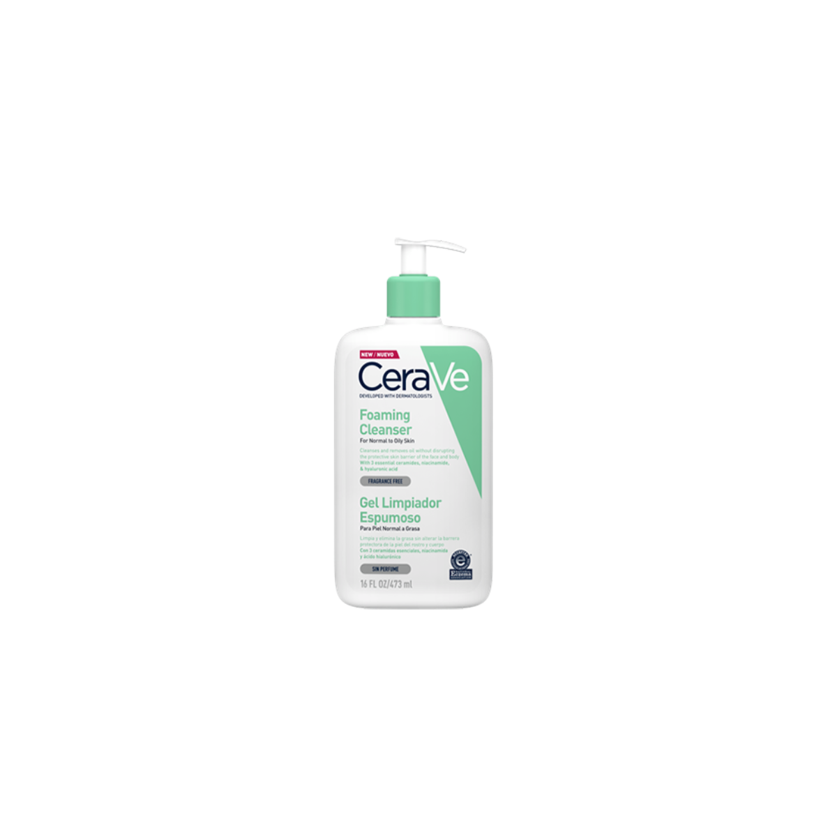 CERAVE GEL LIMPIADOR ESPUMOSO 473 ML