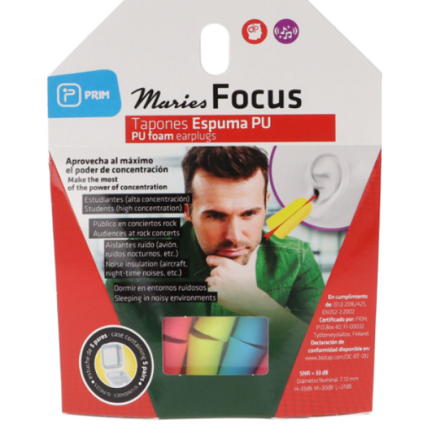 TAPONES OIDOS ESPUMA PU MAIRES FOCUS 10 UDS