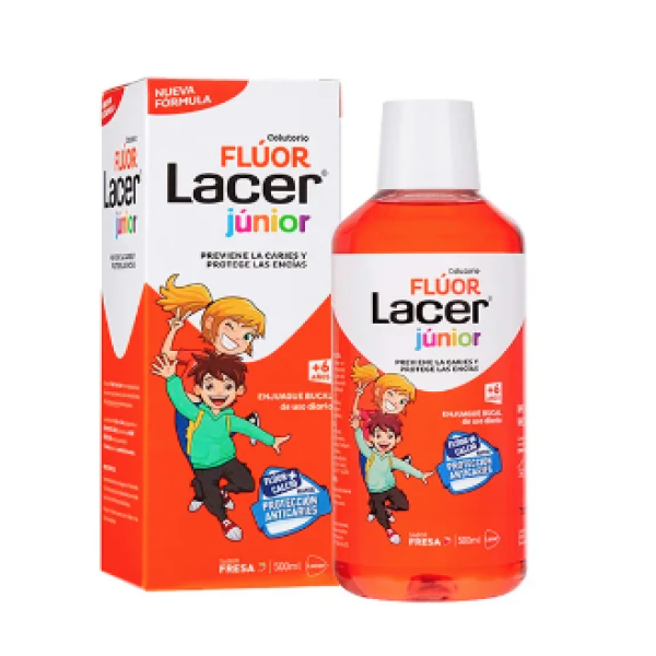 LACER COLUTORIO FLUOR DIARIO 005 FRESA 500ML