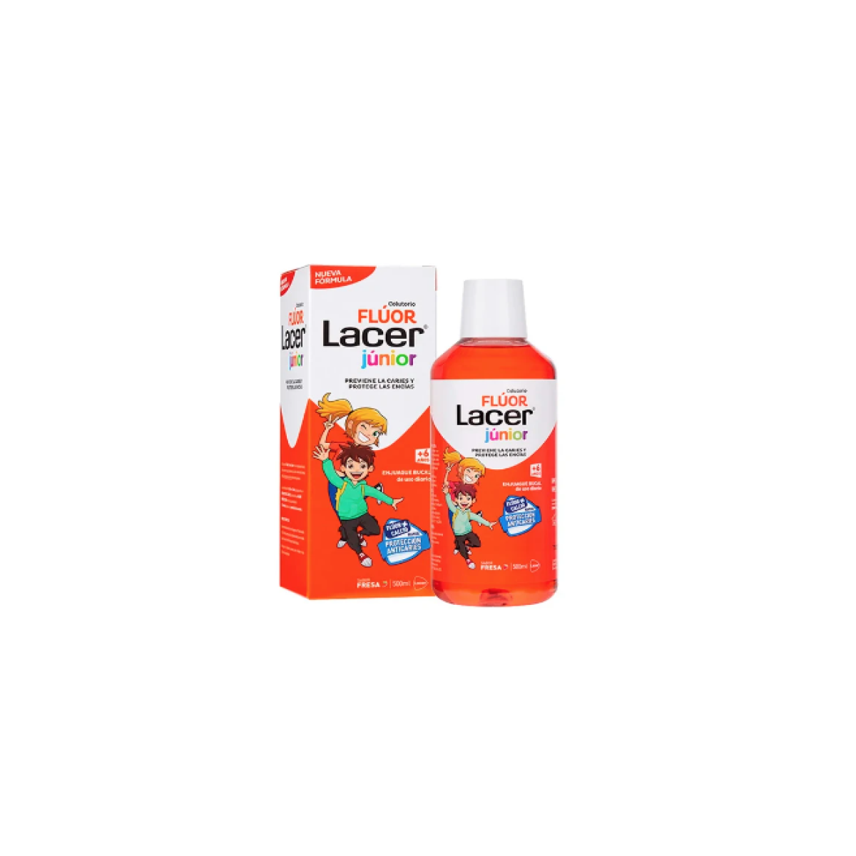 LACER COLUTORIO FLUOR DIARIO 005 FRESA 500ML