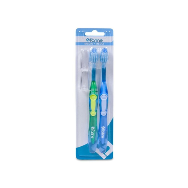 CEPILLO DENTAL FARLINE MEDIO PACK 2 U