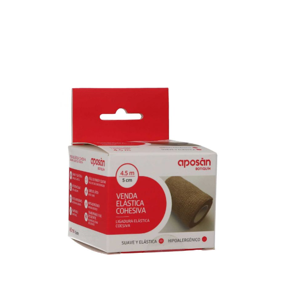 VENDA COHESIVA ELASTICA APOSAN 4,5 M X 5 CM