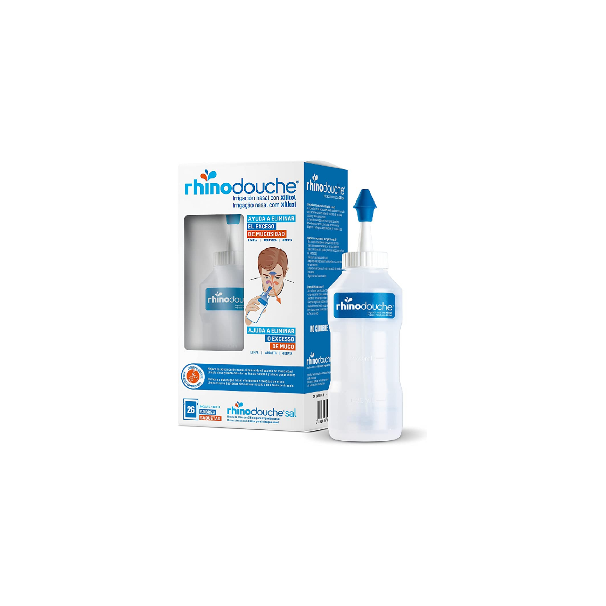 RHINODOUCHE IRRIGADOR NASAL 500 ML  26 SOBRES...