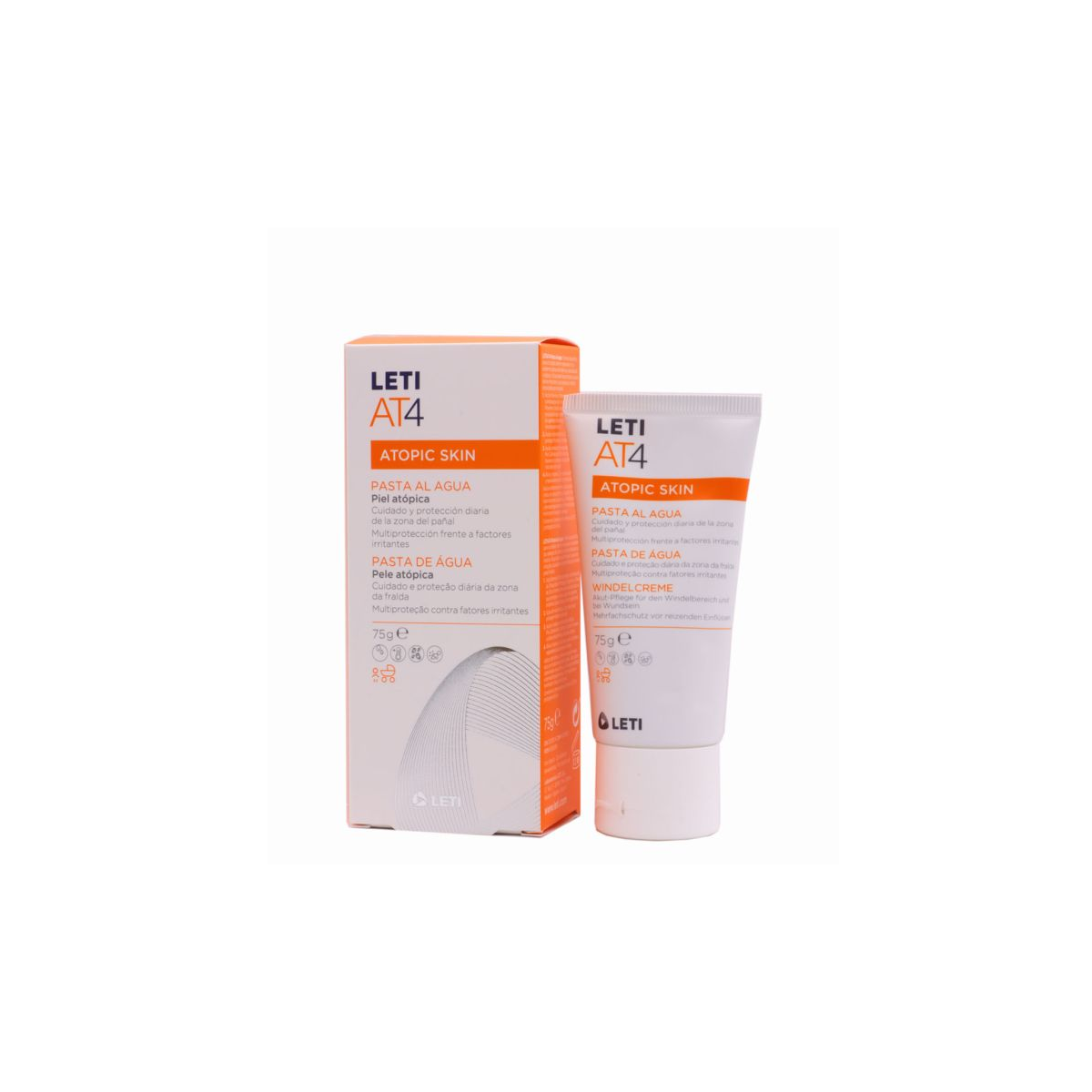 LETI AT4 CREMA PAÑAL PASTA AL AGUA 75 G