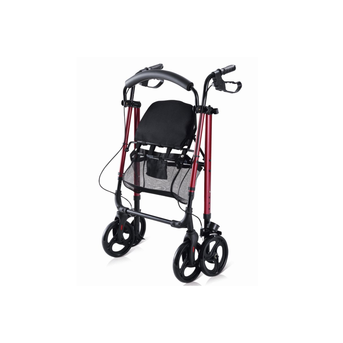 ROLLATOR CON FRENOS REGULABLE EN ALTURA GRANATE...