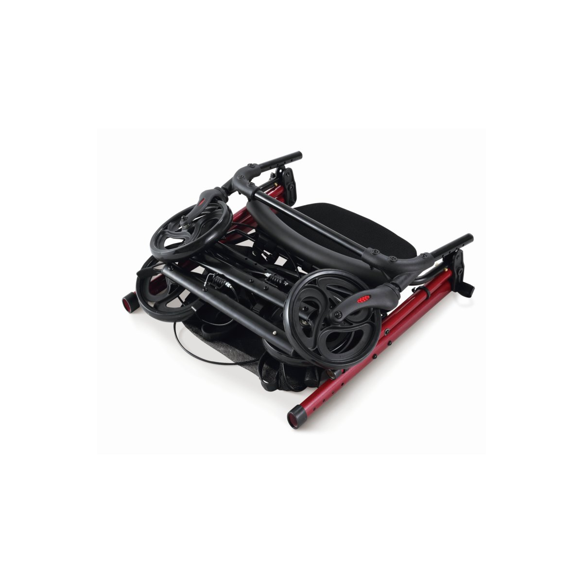 ROLLATOR CON FRENOS REGULABLE EN ALTURA GRANATE...