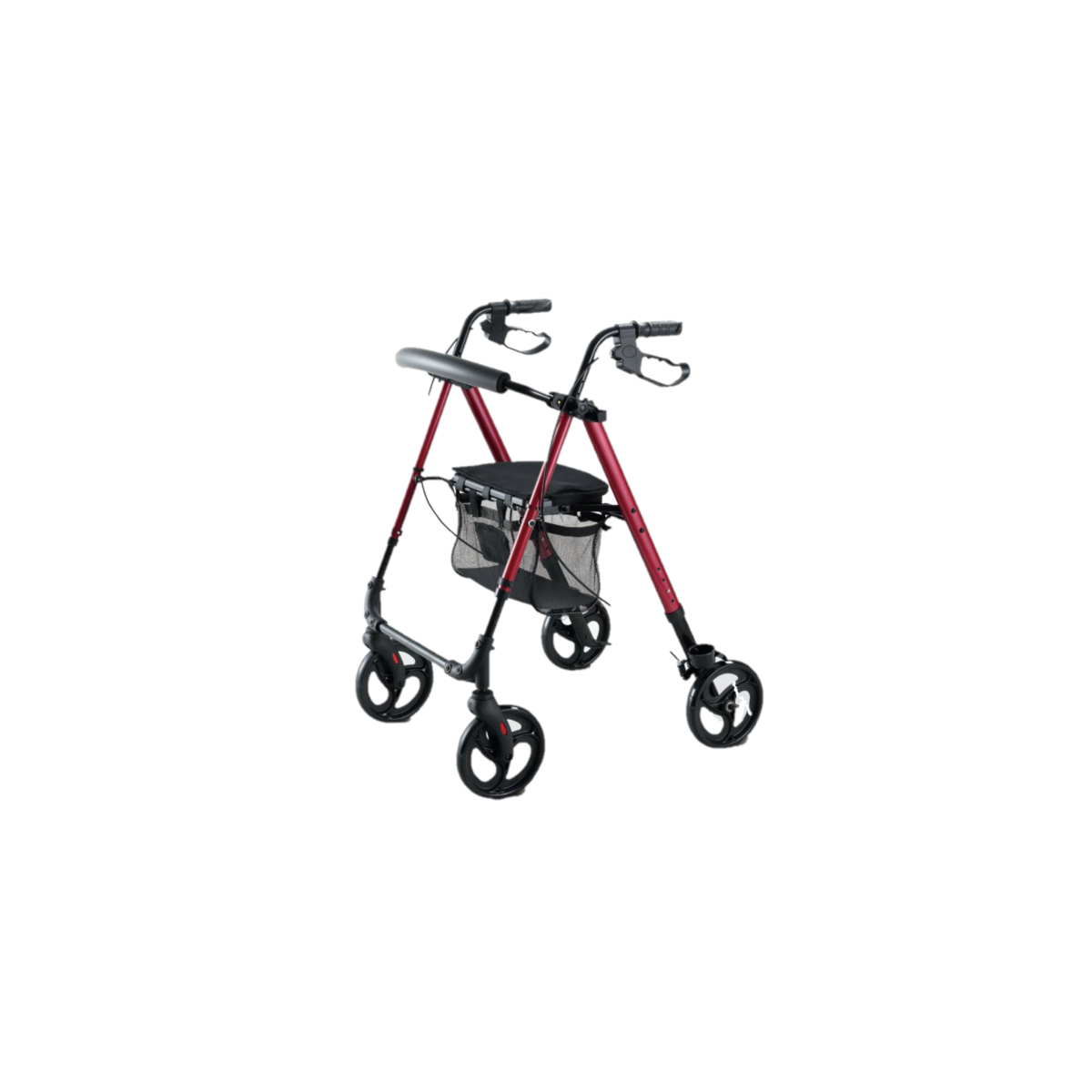 ROLLATOR CON FRENOS REGULABLE EN ALTURA GRANATE...
