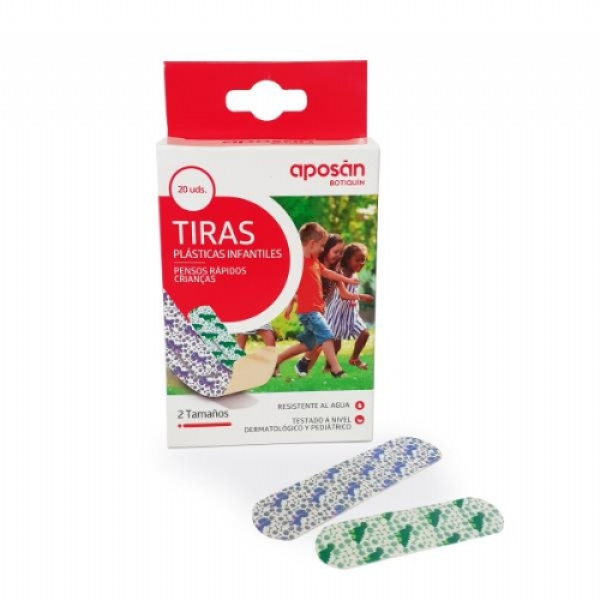 APOSAN TIRAS PLASTICAS 2 TAMAÑOS DINOSAURIOS 20U