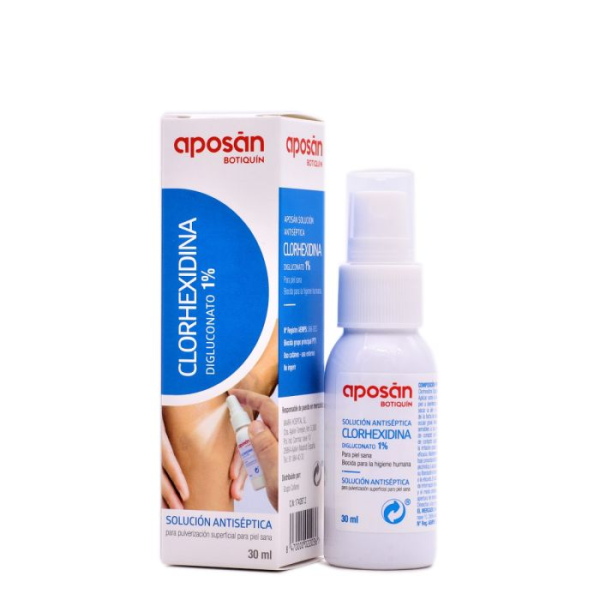 APOSAN CLORHEXIDINA DIGLUCONATO 1  PULVERIZADOR 30 ML