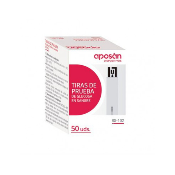 TIRAS GLUCOMETRO APOSAN 50 U