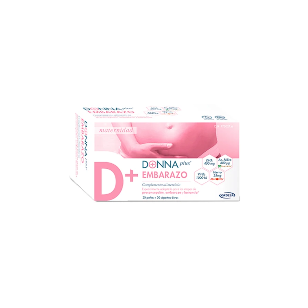 DONNA PLUS EMBARAZO 30 PERLAS  30 CAPS