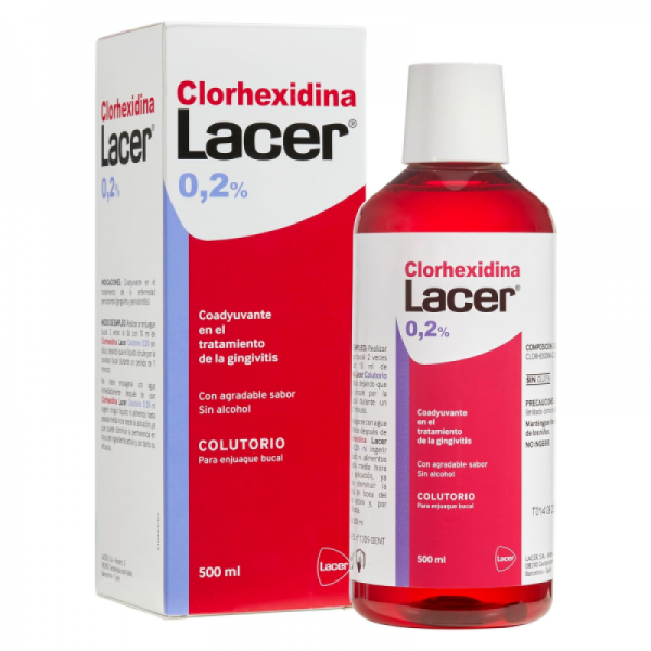 LACER COLUTORIO CLORHEXIDINA 02 1 ENVASE 500 ML