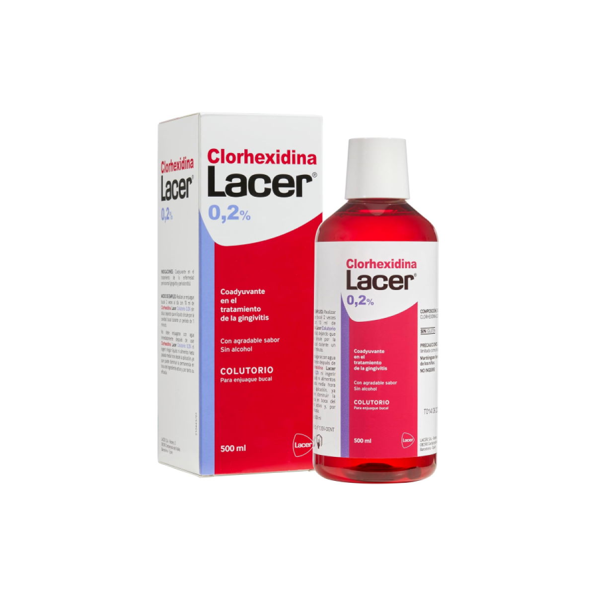 LACER COLUTORIO CLORHEXIDINA 02 1 ENVASE 500 ML