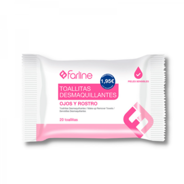FARLINE TOALLITAS DESMAQUILLANTES 20 TOALLITAS