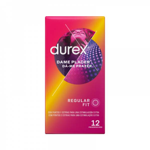 DUREX DAME PLACER PRESERVATIVOS 12 U