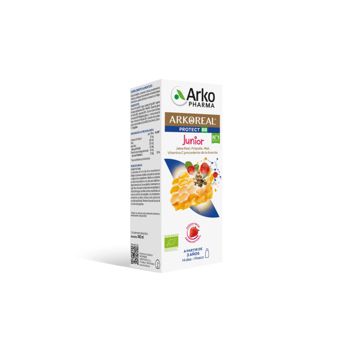 ARKOREAL PROTECT NIÑOS JARABE 150 ML FRESA