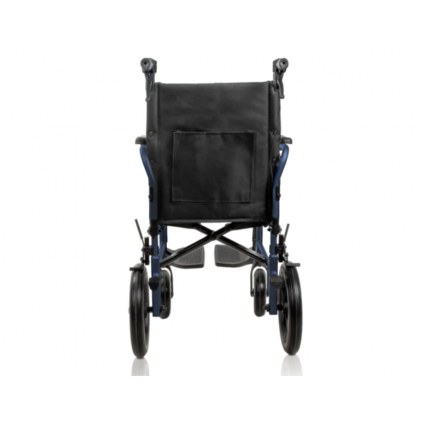 SILLA DE RUEDAS MANUAL DE ALUMINIO AZUL SABY30 CON KIT DE FRENO