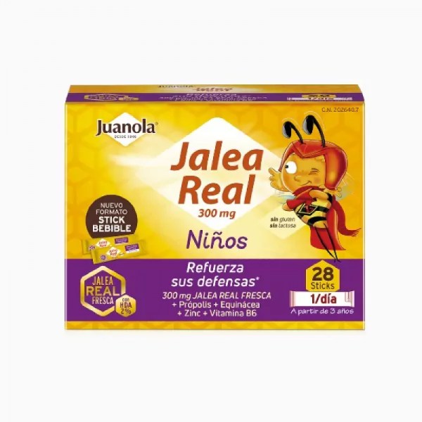 JUANOLA JALEA REAL NIÑOS VITALIDAD Y DEFENSAS 28 SOBRES...