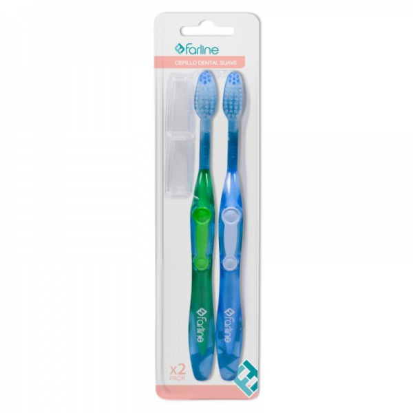 CEPILLO DENTAL FARLINE SUAVE PACK 2 U