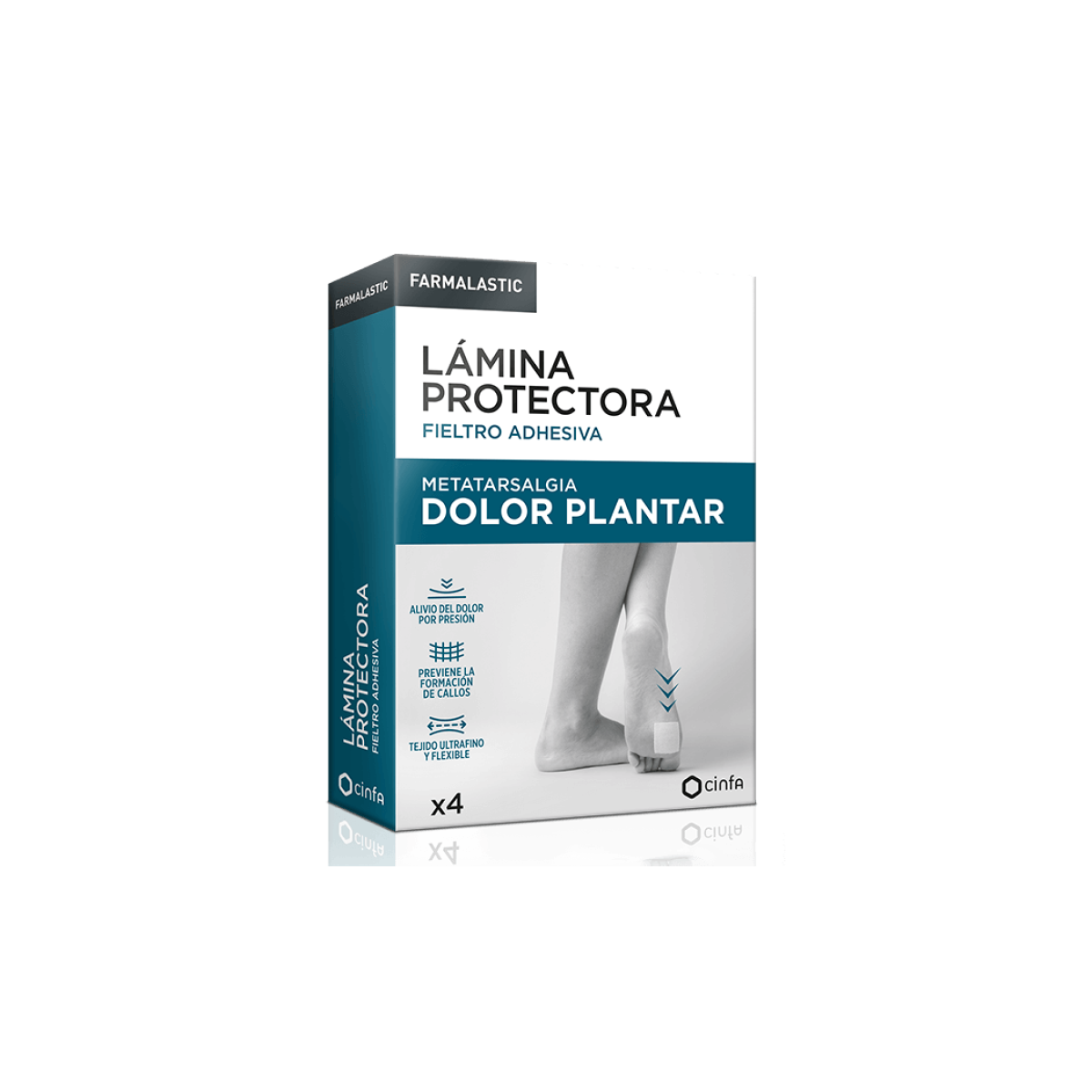 LAMINA PROTECTORA FIELTRO ADHESIVA FARMALASTIC...