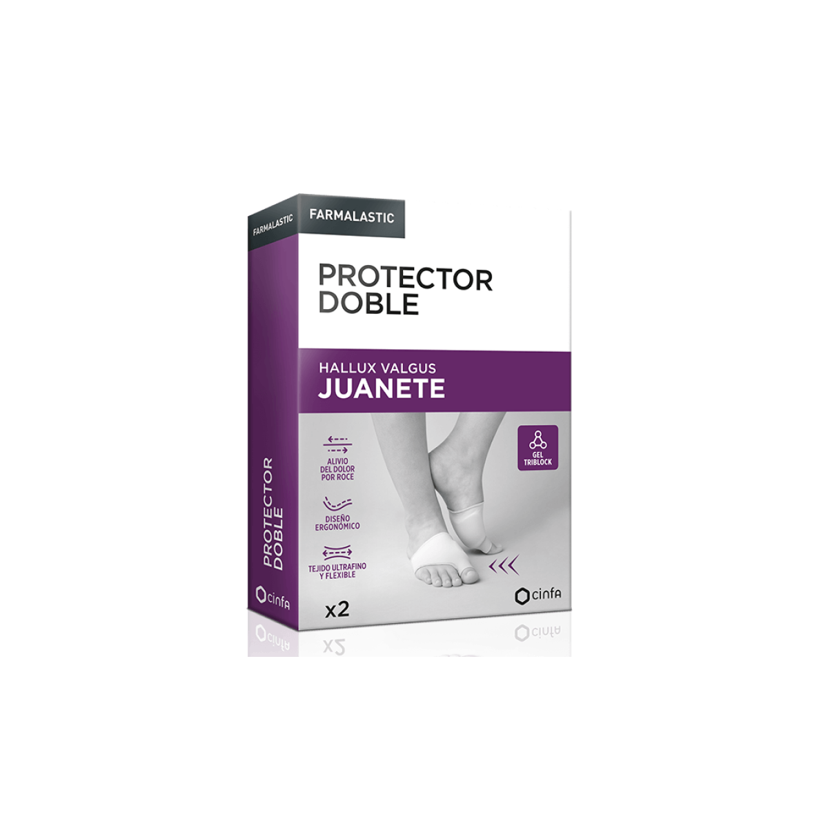 PROTECTOR JUANETE FARMALASTIC 2 UNIDADES TALLA...