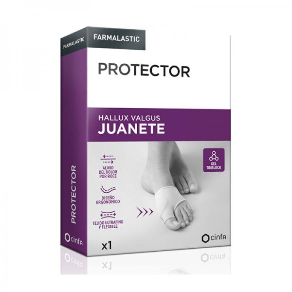 PROTECTOR JUANETE FARMALASTIC 1 UNIDAD TALLA UNICA