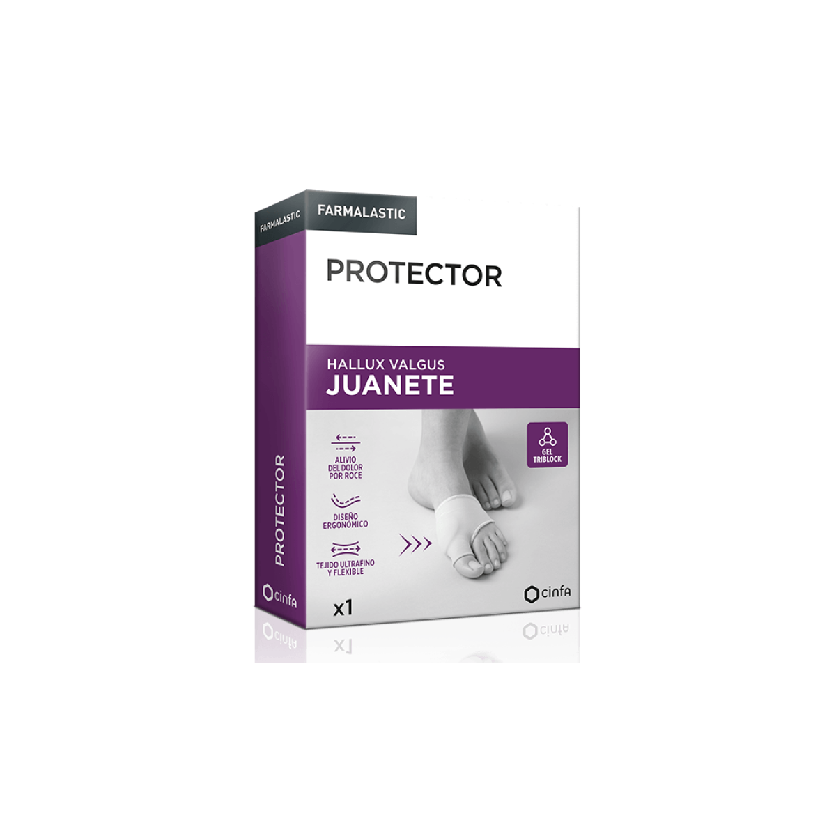 PROTECTOR JUANETE FARMALASTIC 1 UNIDAD TALLA UNICA