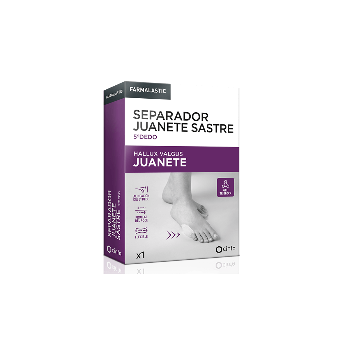 SEPARADOR JUANETE SASTRE 5º DEDO FARMALASTIC 1...