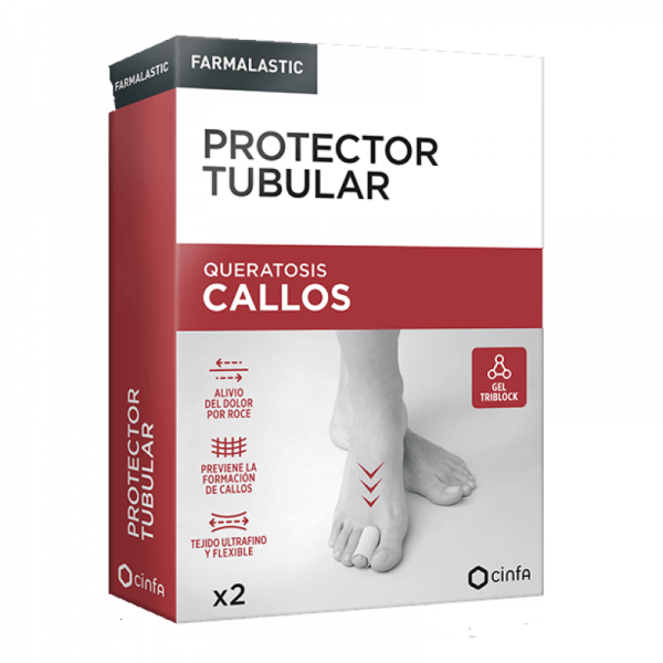PROTECTOR TUBULAR CALLOS FARMALASTIC 2 UNIDADES TALLA UNICA