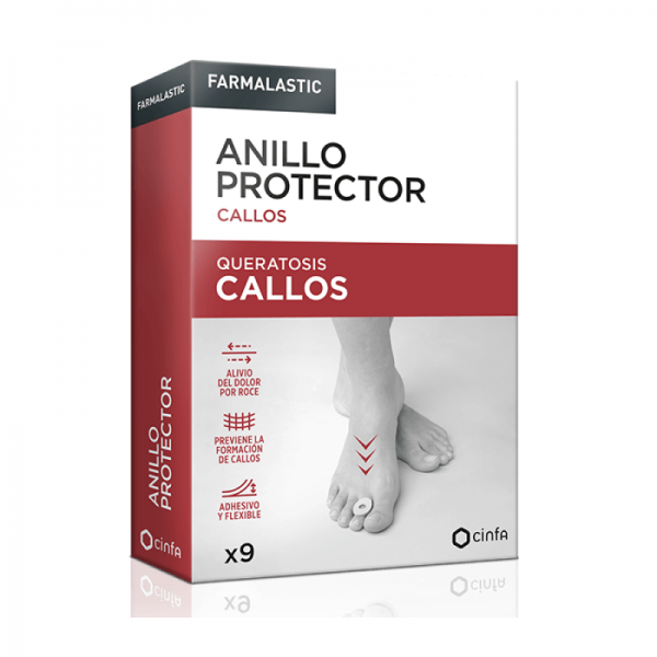 ANILLO PROTECTOR CALLOS FARMALASTIC 9 UNIDADES TALLA UNICA