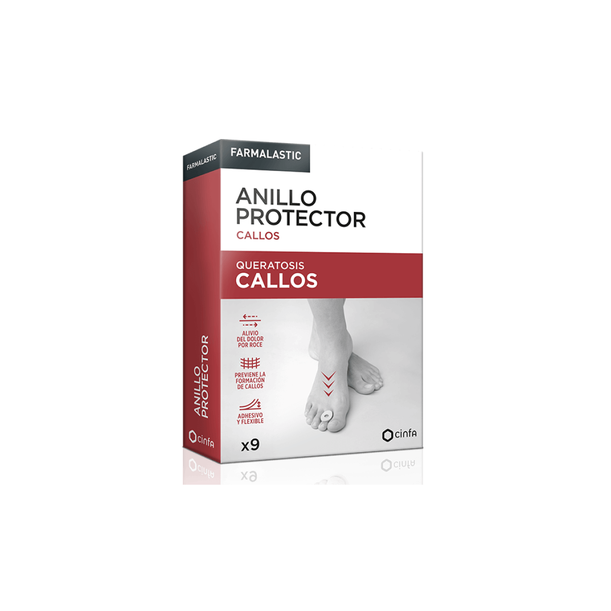 ANILLO PROTECTOR CALLOS FARMALASTIC 9 UNIDADES...