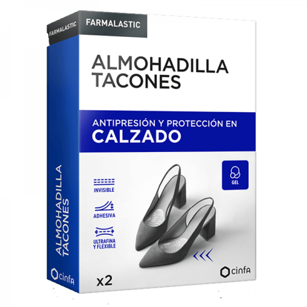 ALMOHADILLA TACONES FARMALASTIC 2 UNIDADES TALLA UNICA
