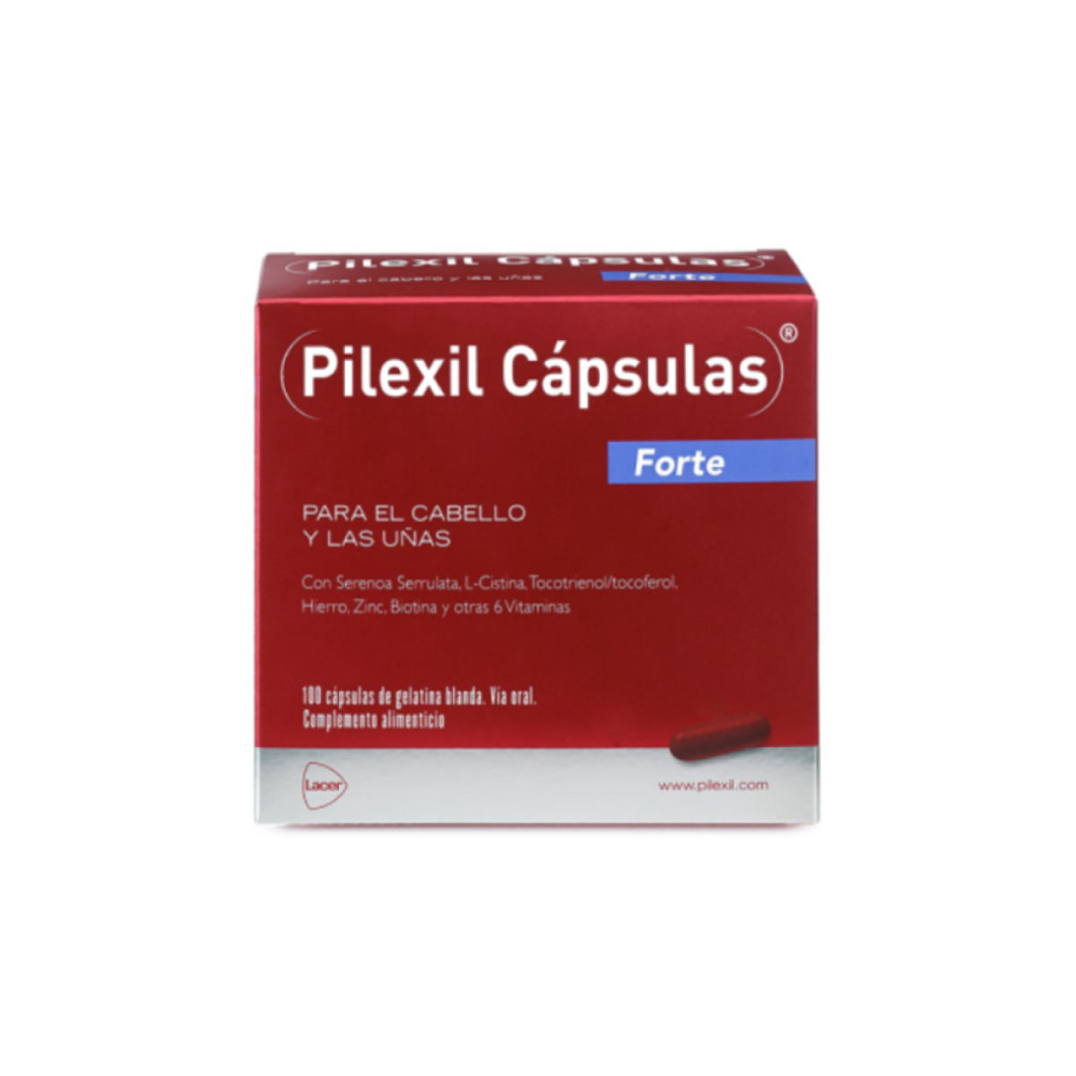 PILEXIL CAPSULAS FORTE CABELLO Y UÑAS 100 CAPS